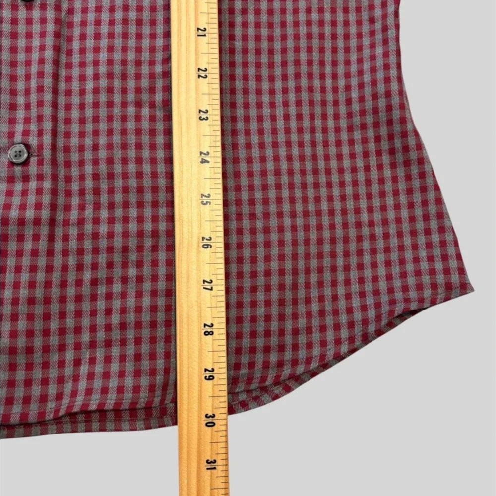 NEW Banana Republic Athletic Fit Check Plaid Men's Medium Long Sleeve Button Up